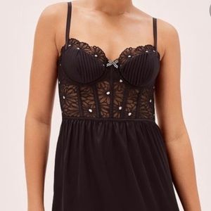 For Love and Lemons Lilou Embroidered Slip